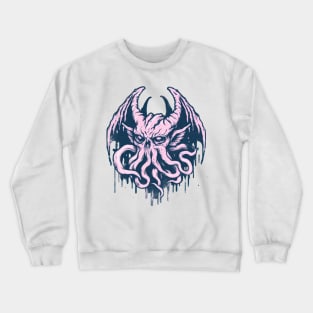 Pink horror demon Crewneck Sweatshirt